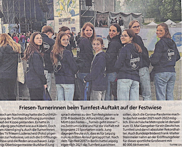 Foto Eröffnungsveranstaltung IDTF 2025 Leipzig auf der Festwiese