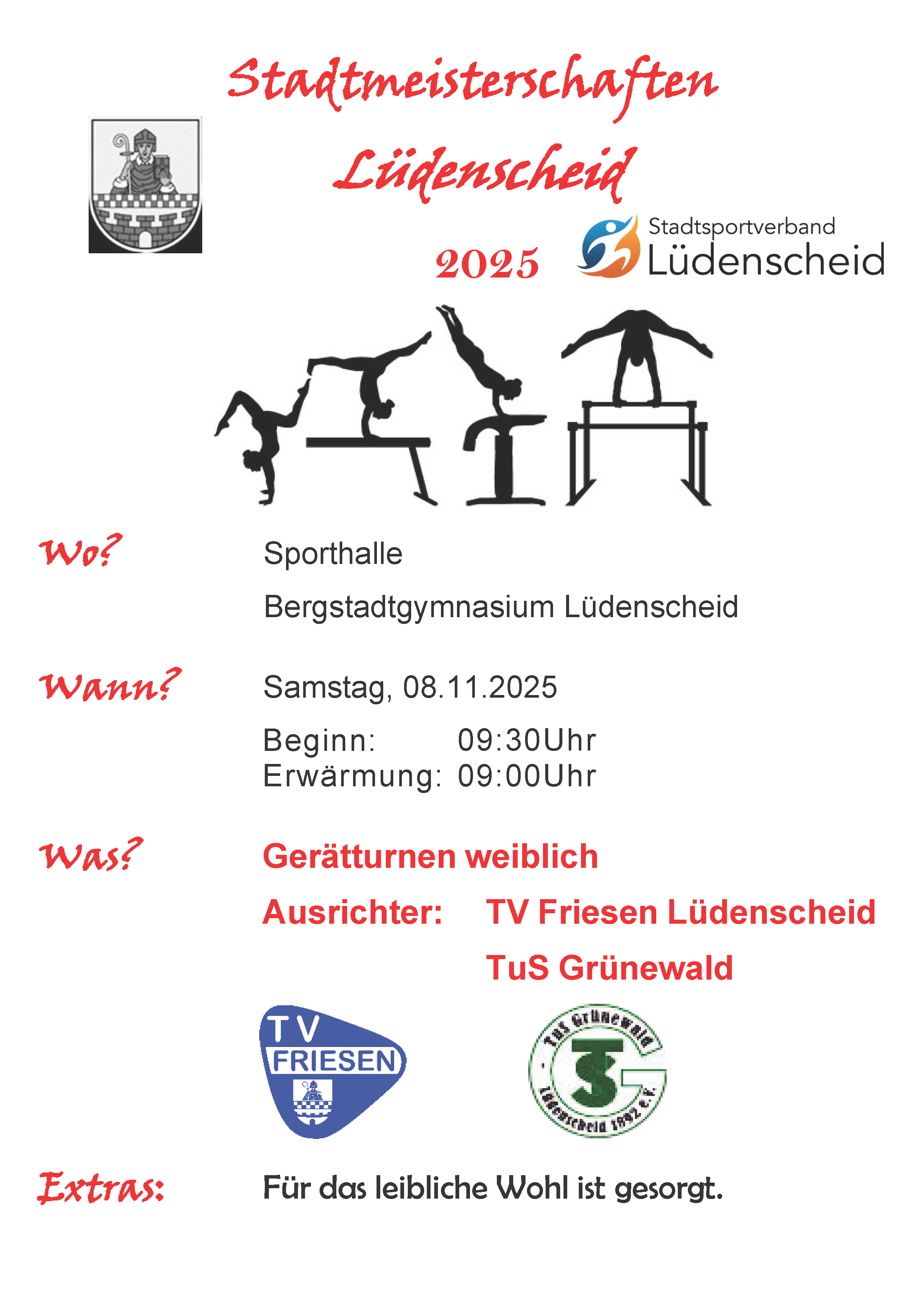 Poster Stadtmeisterschaften Lüdenscheid 2025